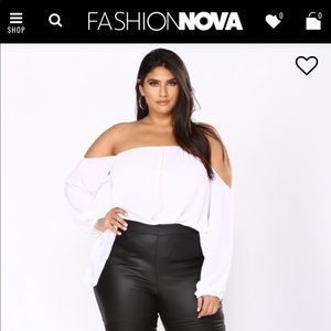 FashionNova Off the shoulder top. New!